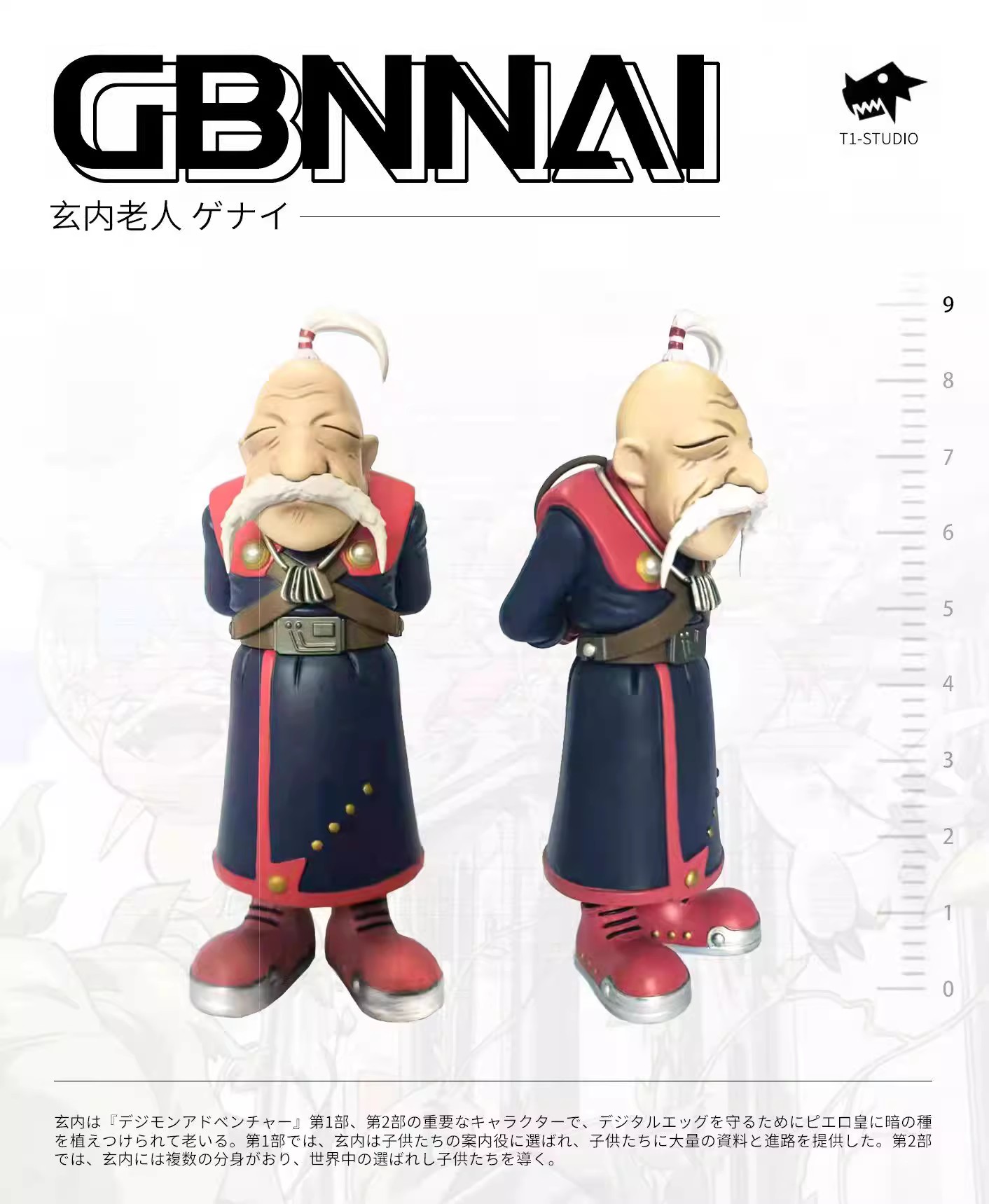 梦想小镇 t1 数码宝贝--人物系列-玄内老人