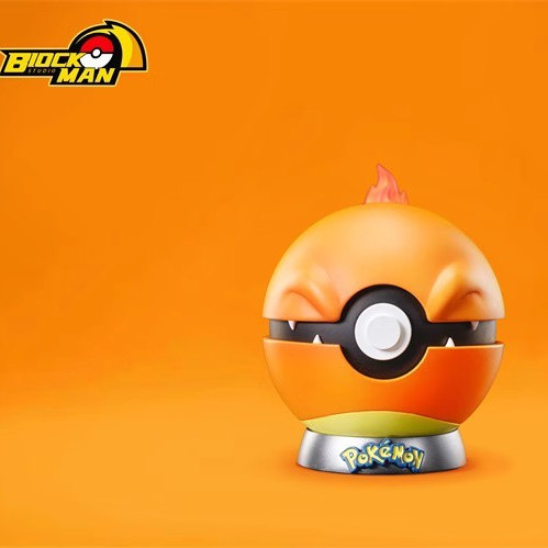 梦想小镇  Block Man 御三家精灵 小火龙 手办雕像