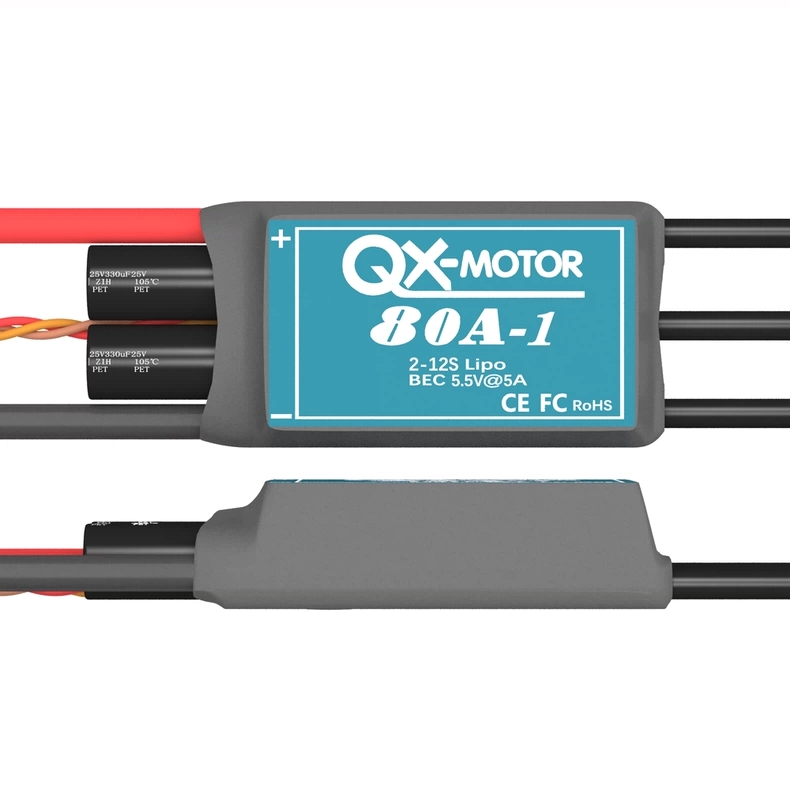 群汐80A电子调速器无刷高压电调