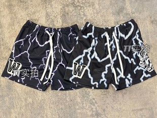 宽松运动D71 夏季 TTWOLVES独家狼头超高难度闪电网眼迷彩短裤 男士