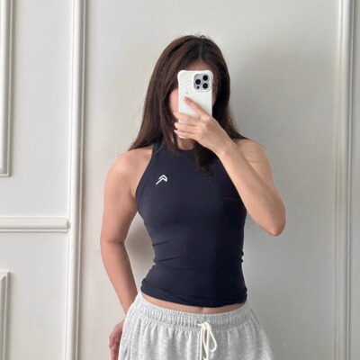 无缝一体针织女士健身运动背心