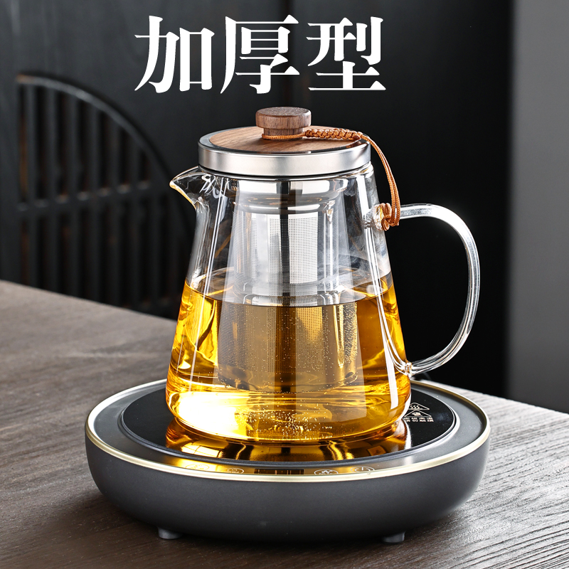 高颜值加厚玻璃花茶泡茶壶高品质