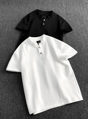 W445夏季短袖P28黑色白色M到3XL
