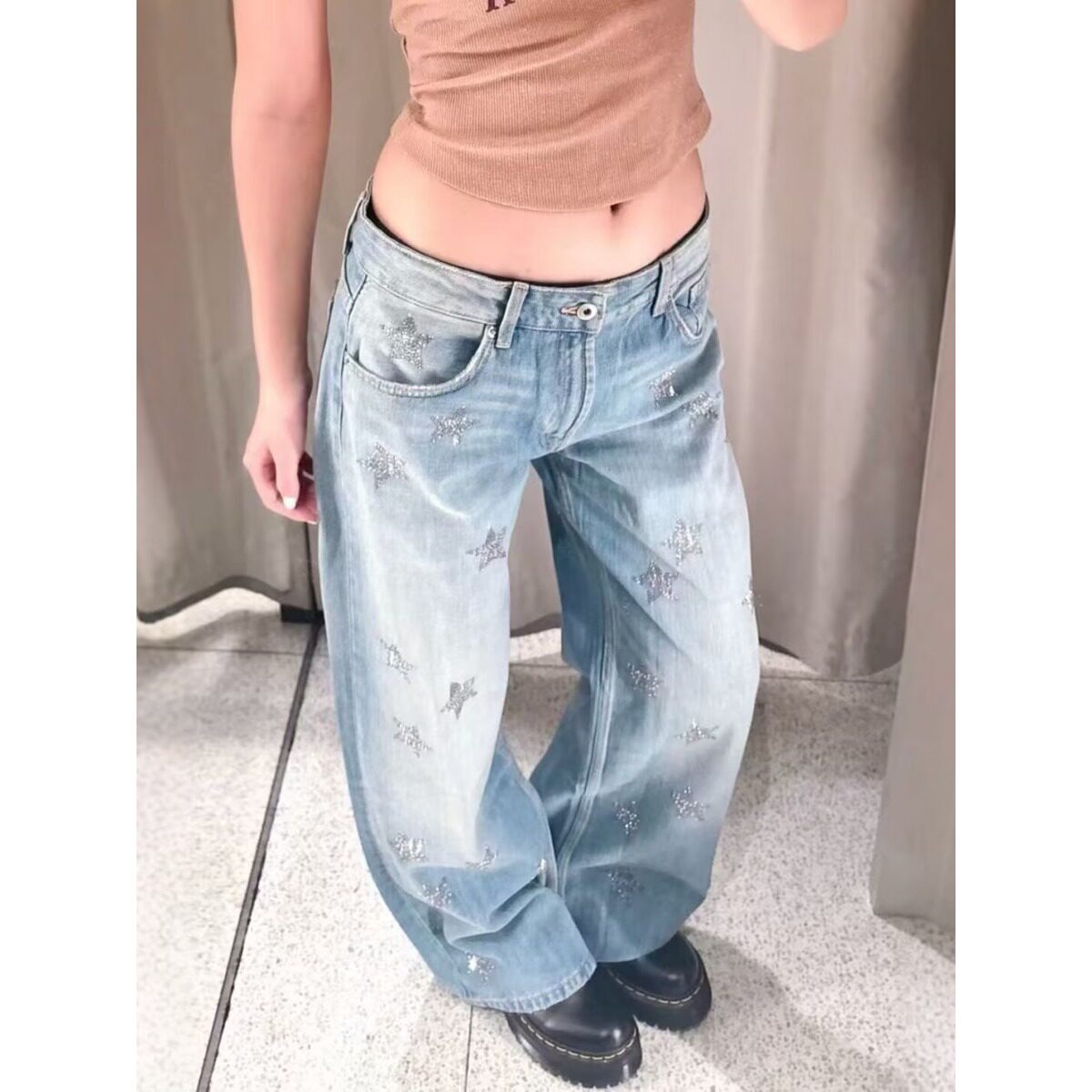 设计师款烫钻牛仔裤男休闲202牛仔裤