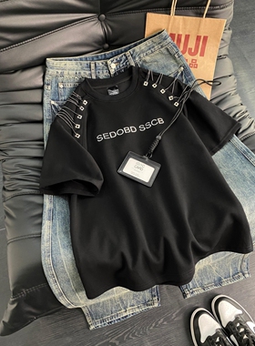 W338夏季短袖P39黑色M到3XL