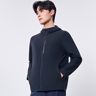 红一号爆冰连帽外套男50022夏季新款休闲运动防紫外线50+防晒衣服