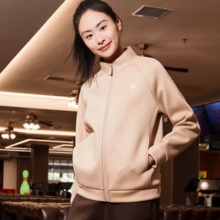 红一号秋冬新款女外套2023休闲立领拉链开衫加厚保暖卫衣H23507