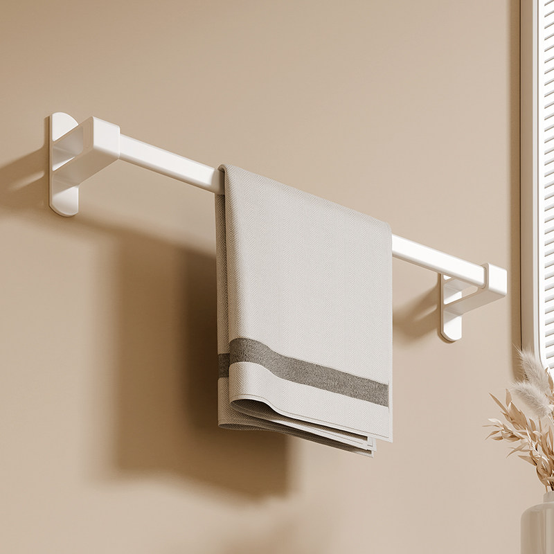 卫生间毛巾架枪灰单杆免打孔卫生间挂毛巾杆太空铝轻奢置物架子,家装主材,毛巾杆/毛巾挂,淘宝优惠券,粉丝福利购,淘宝优惠卷