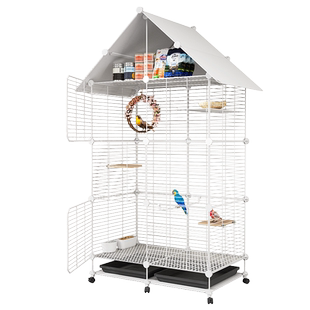 鸟窝鹦鹉窝鸟笼用品斑鸠玄凤虎皮鸽子巢窝宠物繁殖笼新型密网笼子