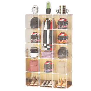 头盔架骑行服一体挂衣柜卧室防尘机车装备展示摆放储物多功能柜子