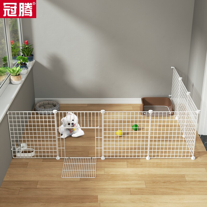室内宠物围栏家用小猫小狗DIY组合铁网拼接带小门新款门口隔离网