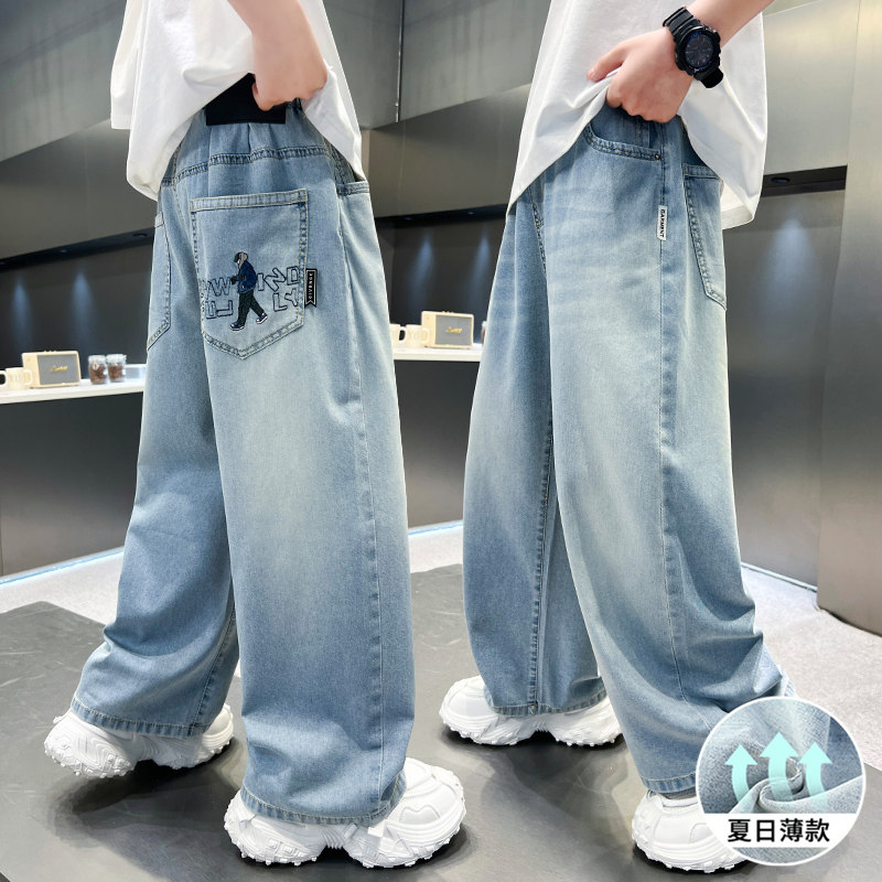 男童天丝牛仔裤夏季薄款