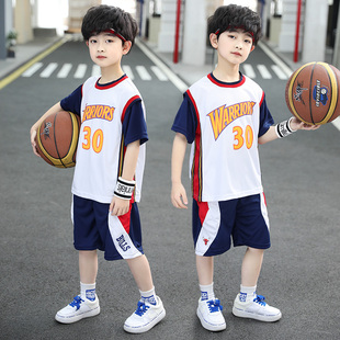 儿童篮球服套装速干男孩球服夏季男童球衣运动短袖篮球训练服男生