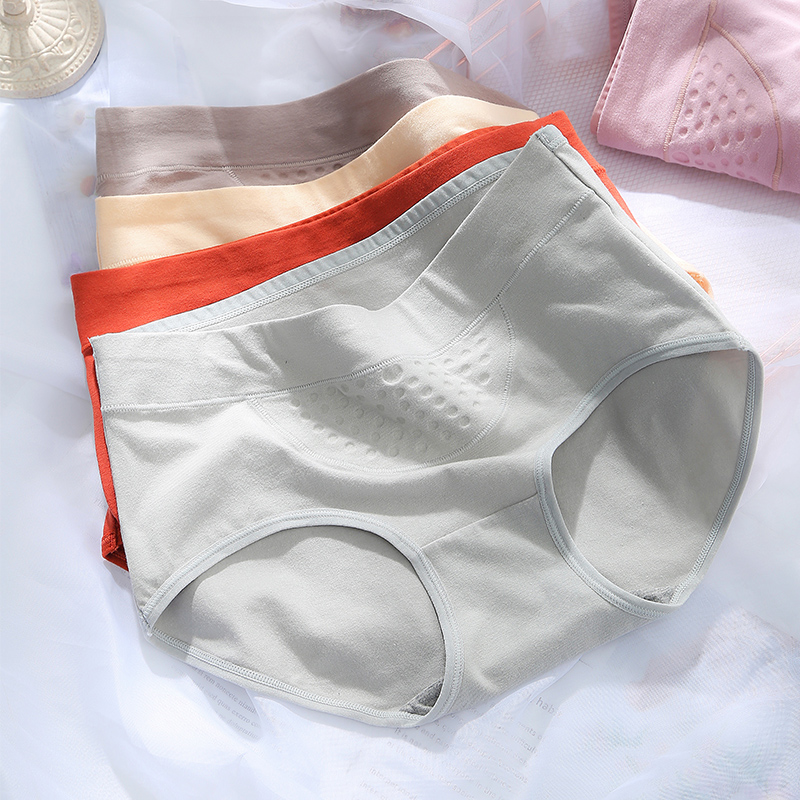 纯棉中腰内裤蜂巢暖宫
