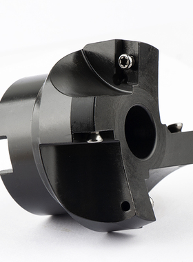 德克75度加硬BAP400R铣刀盘数控 PE飞刀盘R0.8 平面废角黑色盘刀