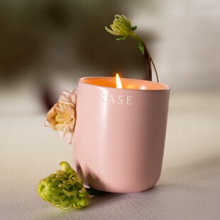 KASE嘉私香氛彩陶瓷香薰小众香氛蜡烛含植物精油木质调柑橘白茶香