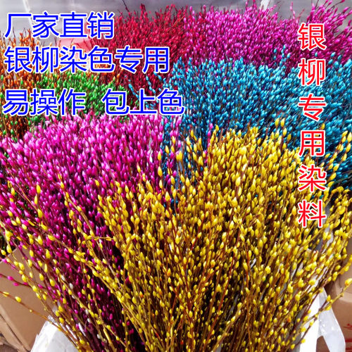 厂家直银柳染料 碱性染料干花染料植物染料 木头干花银柳染色上色