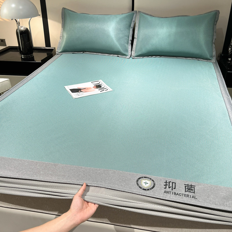 冰丝凉席夏季可水洗机洗抗席子2025新款夏天草竹席床笠款床罩,床上用品,冰丝席,淘宝优惠券,粉丝福利购,淘宝优惠卷