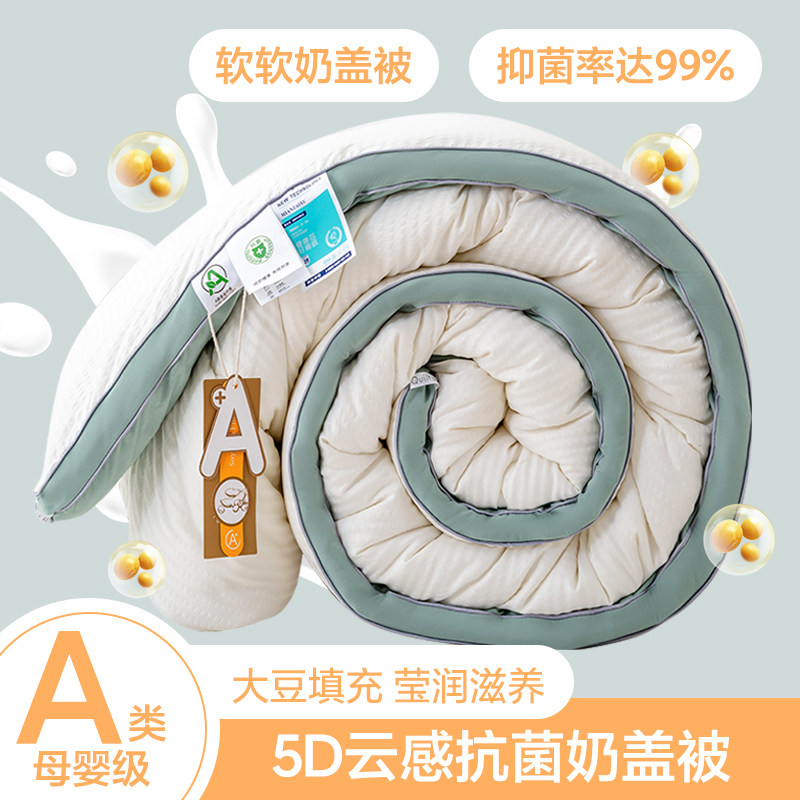 2024新款大豆纤维被子冬被棉被芯学生宿舍加厚保暖春秋被冬季被褥