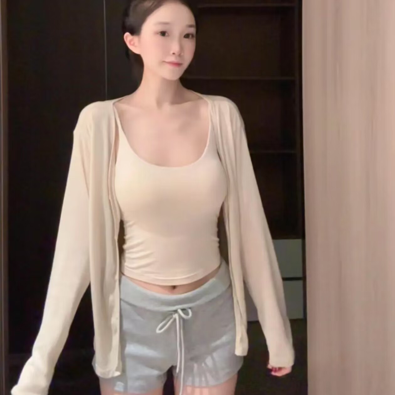 宽松薄款显瘦夏季空调衫防冰丝