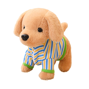 儿童电动智能玩具狗狗会走路会叫仿真毛绒小狗萌宠电子宠物学说话