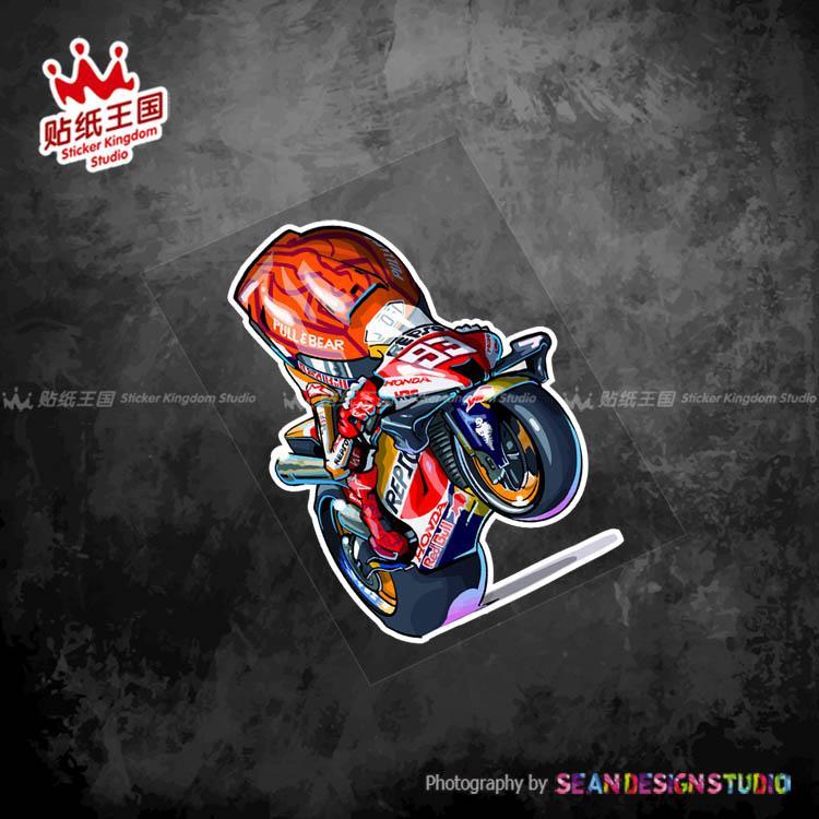 93号马奎斯小蚂蚁2023赛季motogp车手摩托车电摩装饰反光贴纸26