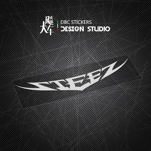 适用STEEZ钓鱼箱贴纸 钓竿标防水贴纸 户外车窗后窗反光车贴花