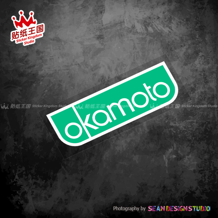 适用冈本 OKAMOTO 潮贴搞笑贴纸 汽车摩托车电动车贴纸 反光贴纸
