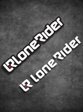 车贴LoneRider 法国生产摩托装备的装饰贴防水反光贴纸