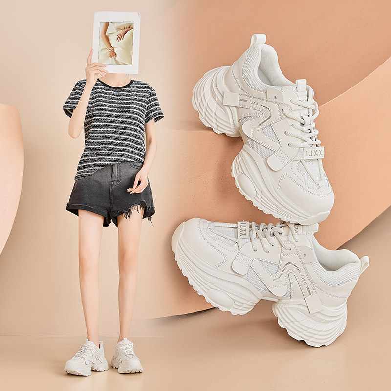 香香莉厚底老爹鞋女2025秋季新款韩版增高小个子运动休闲鞋031735,女鞋,老爹鞋,淘宝优惠券,粉丝福利购,淘宝优惠卷