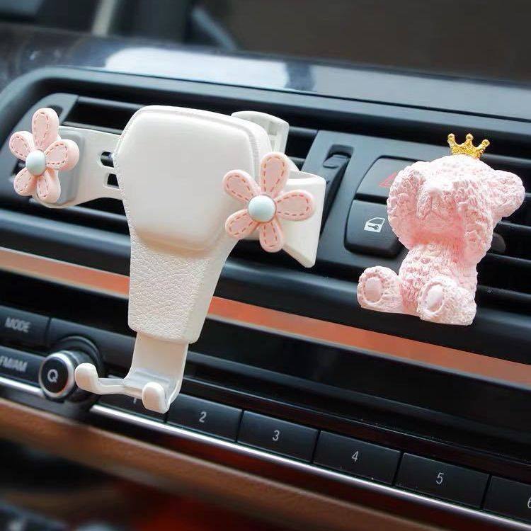 可爱车载手机支架汽车出风口用手机架导航架卡通车内车上支撑架女,汽车用品/电子/清洗/改装,车载手机支架/手机座,淘宝优惠券,粉丝福利购,淘宝优惠卷