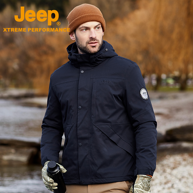 Jeep吉普进藏防水防寒冲锋衣男
