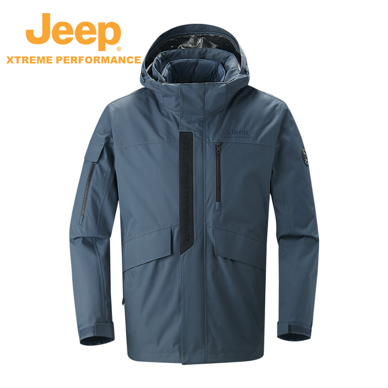 Jeep吉普男式冲锋羽绒衣