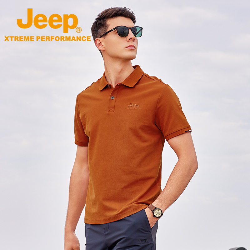 Jeep吉普夏季短袖T恤POLO衫