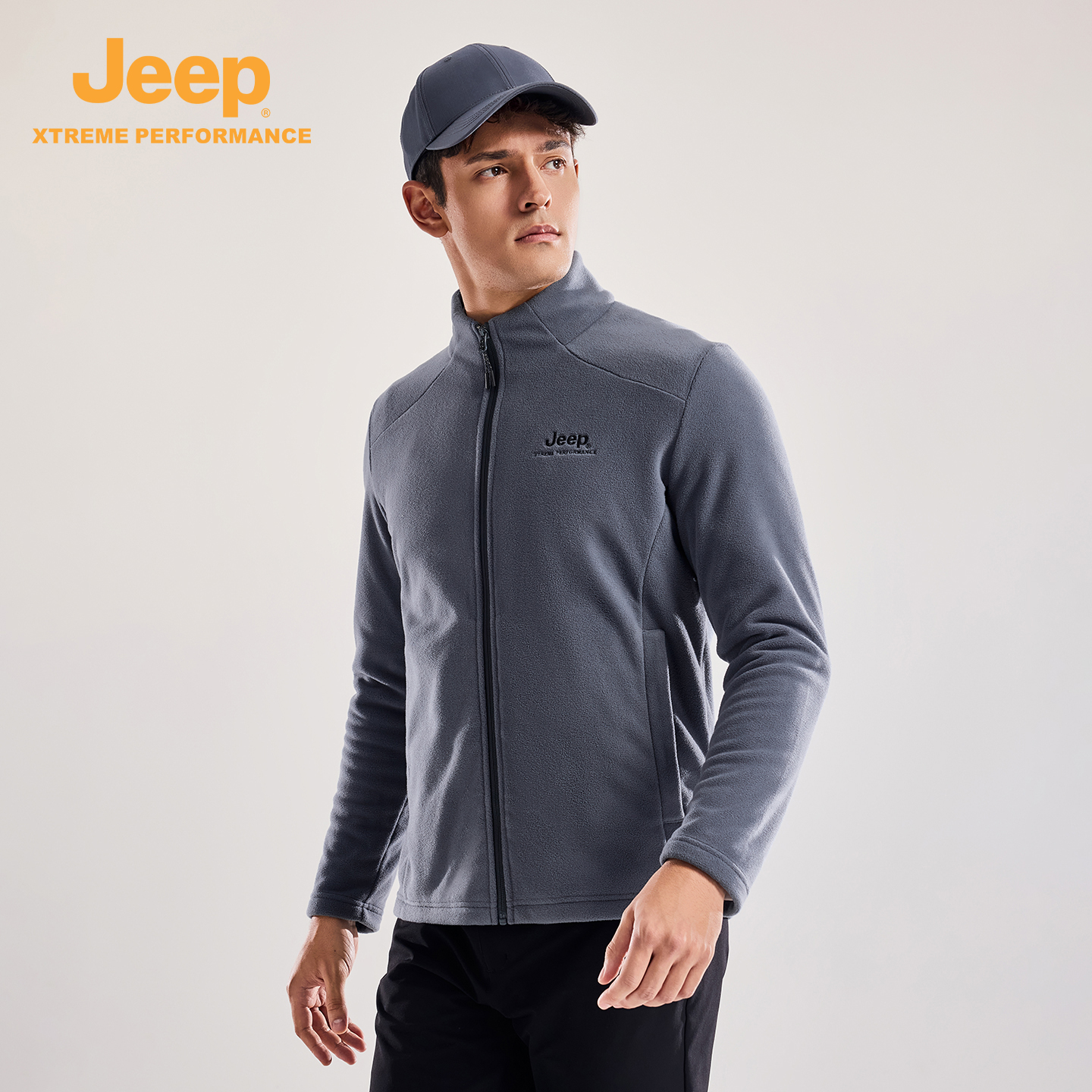 [海狮绒]Jeep吉普户外倍暖抓绒衣
