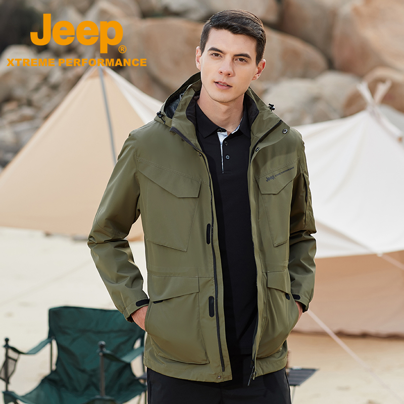 jeep单层冲锋衣吉普防水透气
