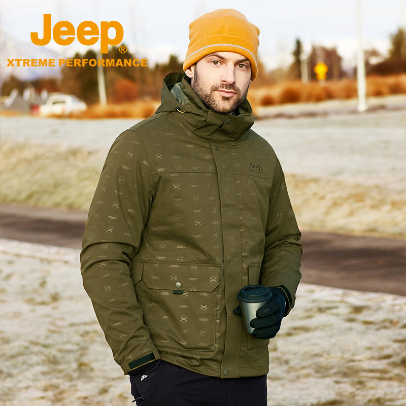 Jeep吉普摇粒绒冲锋衣