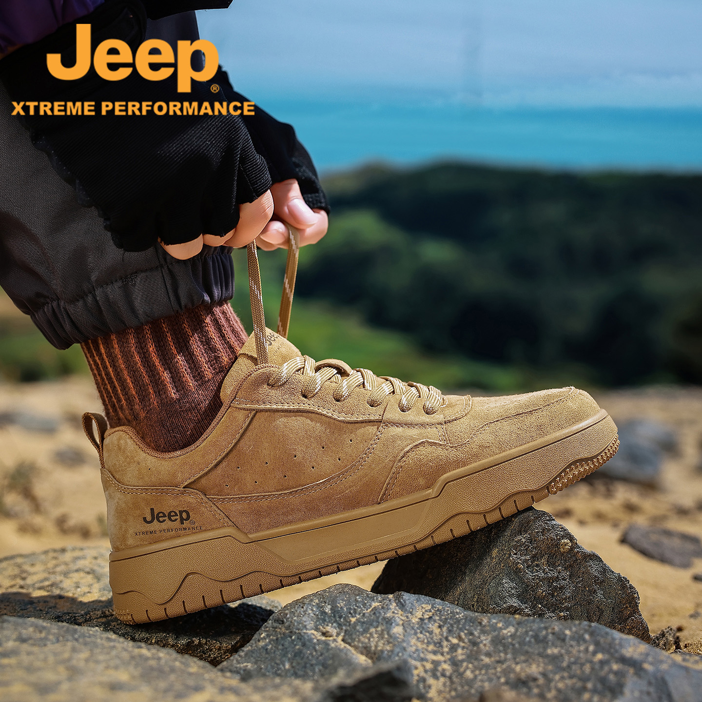 Jeep吉普户外休闲鞋男缓震回弹