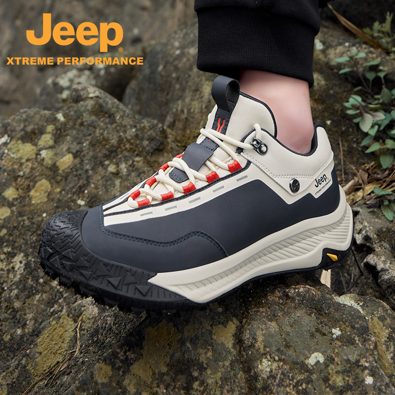 Jeep户外防水登山鞋男运动徒步