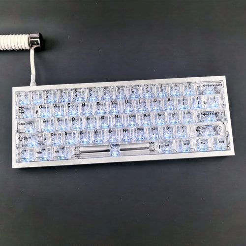 XVXH透明正刻键帽适配小蜜蜂made68迈从G87魔导士EV63 ATKRS6雨75