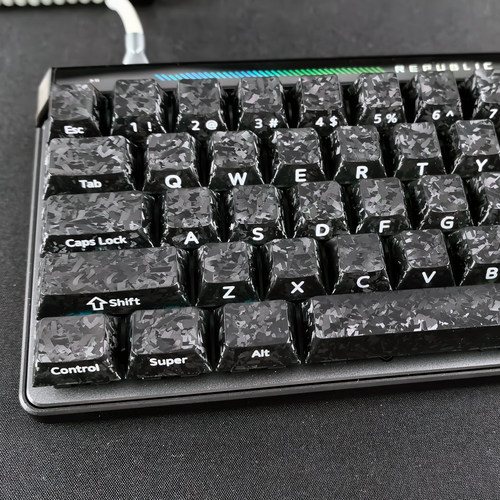 XVXH碳纤维纹键帽侧刻适配迈从Ace68/G87魔导士made68夜魔ATKRS6