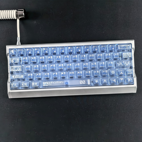 XVXH绫波丽零号机键帽雾透光适配小蜜蜂made68迈从G87夜魔EV63ATK