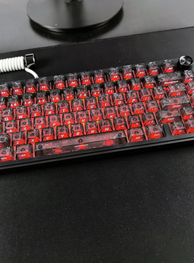 XVXH锻碳纹键帽透光侧刻适配wooting迈从Ace68夜魔EV63前行者X87