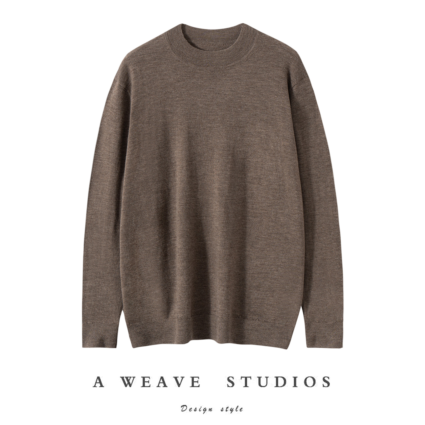 2025秋冬新款精纺100%山羊绒套衫男半高领薄款长袖针织打底衫百搭