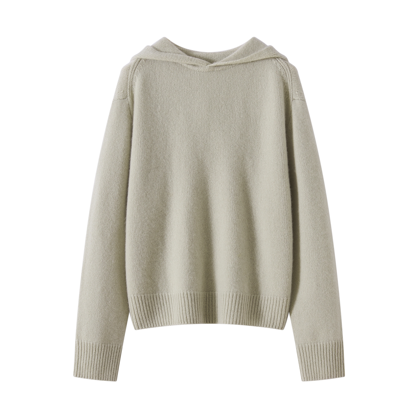 2025秋冬新款100%纯山羊绒衫女连帽宽松百搭减龄保暖针织休闲毛衣