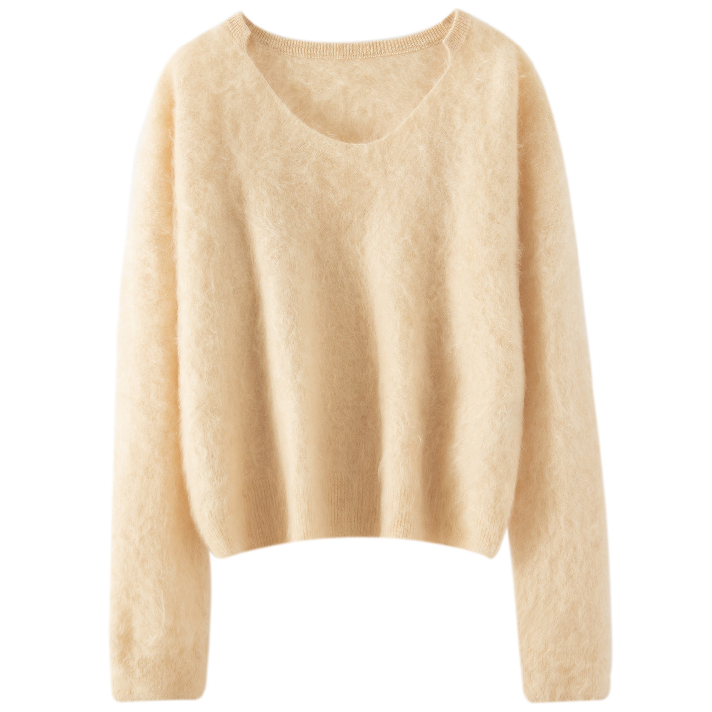 2025秋冬新款V领100%山羊绒衫女宽松百搭简约休闲套头针织打底衫,女装/女士精品,羊绒衫,淘宝优惠券,粉丝福利购,淘宝优惠卷