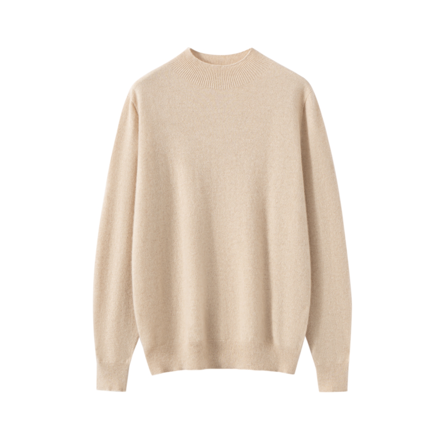 秋冬新款100%山羊绒衫女半高领针织衫宽松毛衣打底衫套头百搭上衣