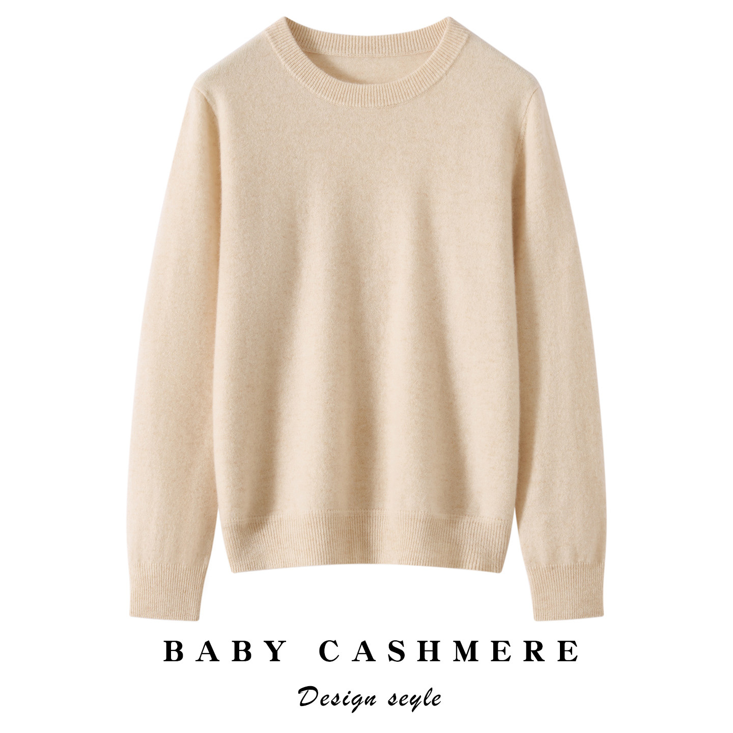 秋冬新款羊绒衫女100%纯山羊绒圆领套头毛衣宽松短款针织打底内搭,女装/女士精品,羊绒衫,淘宝优惠券,粉丝福利购,淘宝优惠卷