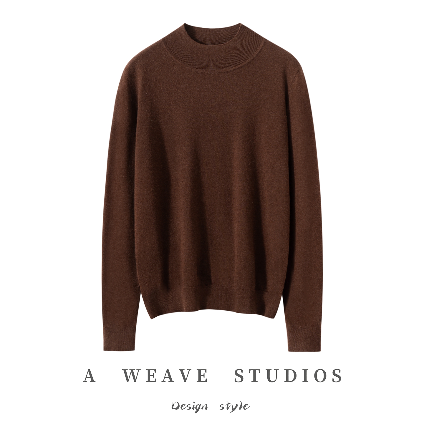 秋冬精纺100%纯山羊绒衫女半高领常规简约针织打底衫套头内搭毛衣