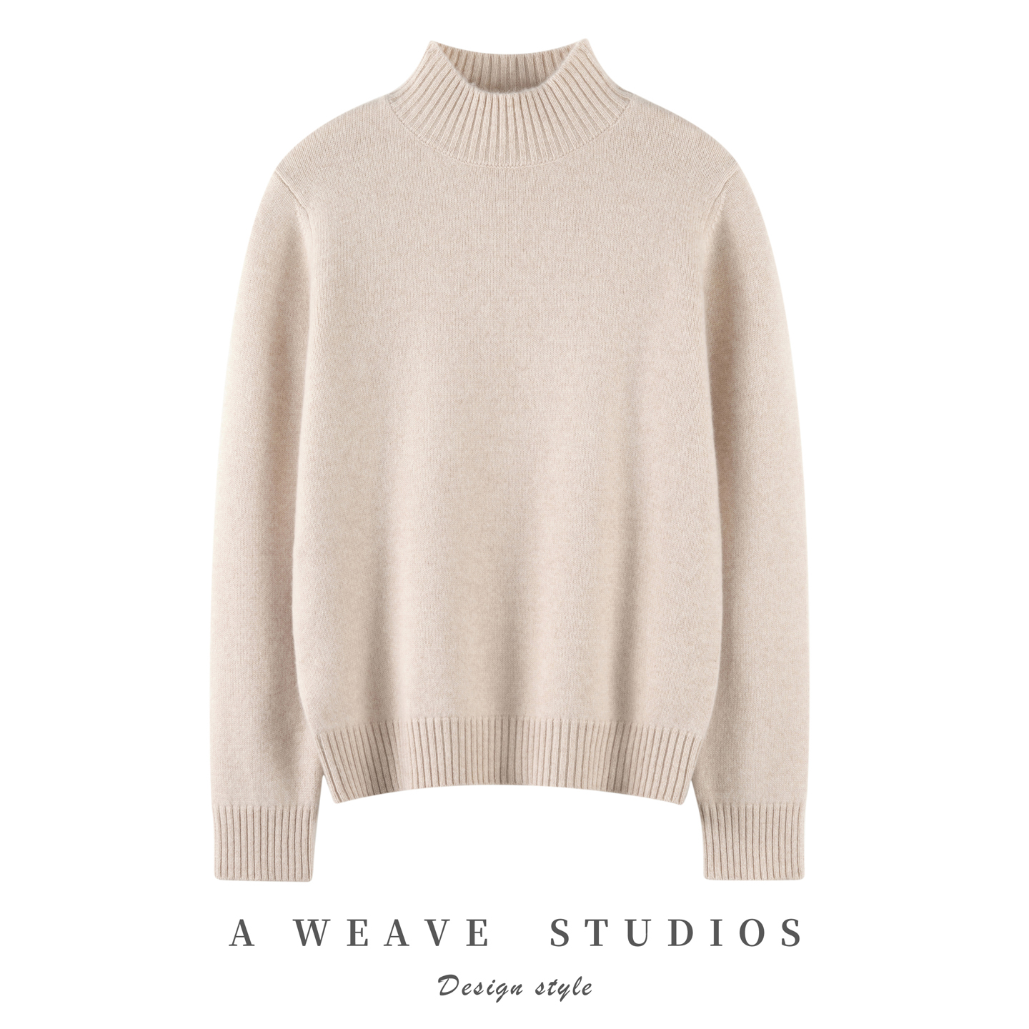 秋冬加厚康赛妮100纯山羊绒半高领套头女简约纯色保暖针织衫毛衣